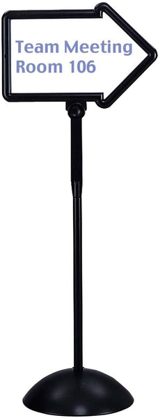 Write Way® Directional Sign Black [4173BL] Safco Sign 4173BL