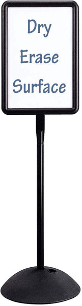 Write Way® Directional Sign Rectangle Black [4117BL] Safco Sign 4117BL