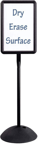 Write Way® Directional Sign Rectangle Black [4117BL] Safco Sign 4117BL